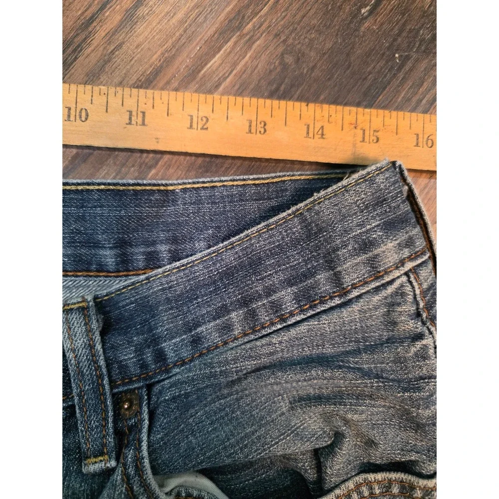 Levis 569 Loose Straight Mens Denim Shorts Med Wash Blue Sz 32 Jorts Y2K skater